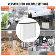 VEVOR Portable Tradeshow Podium Podium, 51,18&quot; x 18,31&quot; x 37,4&quot;, Εκθεσιακός πάγκος έκθεσης με τοίχο, Πτυσσόμενος πίνακας προώθησης λιανικής μπαρ Pop Up Podium με ράφι αποθήκευσης, τσάντα μεταφοράς