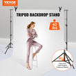 Βάση σκηνικού VEVOR 12 x 10 ft, Βάση σκηνικού βαρέως τύπου, ρυθμιζόμενο ύψος, σύστημα υποστήριξης φόντου με 6 σφιγκτήρες και μια τσάντα μεταφοράς, για πάρτι, γάμο, οθόνη, φωτογραφία