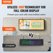 VEVOR 99x41cm Προγραμματιζόμενη πινακίδα LED Πίνακας οθόνης κύλισης P6 Full Color