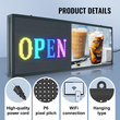 VEVOR 99x41cm Προγραμματιζόμενη πινακίδα LED Πίνακας οθόνης κύλισης P6 Full Color