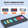 VEVOR 99x41cm Προγραμματιζόμενη πινακίδα LED Πίνακας οθόνης κύλισης P6 Full Color