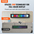VEVOR 99x19cm Προγραμματιζόμενη πινακίδα LED Πίνακας οθόνης κύλισης P10 Full Color