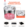 VEVOR Moonshine Still 3 Gal Water Alcohol Distiller Kit ζυθοποιίας από ανοξείδωτο χάλυβα