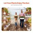 VEVOR Polycarbonate Θερμοκήπιο 6 x 4 Ft Υπαίθριο περίπατο Θερμοκήπιο για Κήπο
