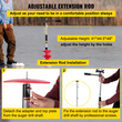 VEVOR Ice Drill Auger, 8\&#039;\&#039; Nylon Ice Auger Diameter, 41\&#039;\&#039; Length Ice Auger Bit, Auger Drill with 14\&#039;\&#039; Right Extension Rod, Λαστιχένια λαβή, Προσαρμογέας τρυπανιού, Αντικαταστάσιμη λεπίδα τρυπήματος για Ice Fish