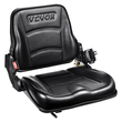 VEVOR Universal Forklift Seat, αναδιπλούμενο κάθισμα τρακτέρ με ρυθμιζόμενη γωνία πλάτη, μικροδιακόπτης και πτυσσόμενη ζώνη ασφαλείας, 6,3-13,4 ιντσών κάθισμα περονοφόρου για εκσκαφέα φορτωτή τρακτέρ