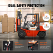 Κάθισμα VEVOR Universal Forklift, Πτυσσόμενο κάθισμα τρακτέρ με ρυθμιζόμενη γωνία πλάτη, μικροδιακόπτης, ζώνη ασφαλείας και υποβραχιόνια, κάθισμα τρακτέρ 6,3-13,4 ιντσών για εκσκαφέα φορτωτή τρακτέρ