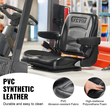 Κάθισμα VEVOR Universal Forklift, Πτυσσόμενο κάθισμα τρακτέρ με ρυθμιζόμενη γωνία πλάτη, μικροδιακόπτης, ζώνη ασφαλείας και υποβραχιόνια, κάθισμα τρακτέρ 6,3-13,4 ιντσών για εκσκαφέα φορτωτή τρακτέρ