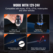VEVOR LED Whip Light 2PCS 4FT RGB Spiral Light Antenna Remote App ATV UTV RZR