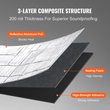 VEVOR Car Sound Deadening Mat, 200 mil 3,3sq.m Automotive Sound Deadener, High Density Foam Sound Deadener Material &amp; Heat Barrier, Double Layer Waterproof Structure Acoustic Insulation Mat