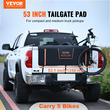 VEVOR Tailgate Bike Pad, 53&quot; Truck Tailgate Pad Carry 5 Mountain Bikes, Upgraded Grooves Tailgate Bike Pad με ανακλαστικές λωρίδες και τσέπες εργαλείων, με άνοιγμα κάμερας για φορτηγά μεσαίου μεγέθους