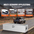 Κιβώτιο εργαλείων κρεβατιού φορτηγού VEVOR Heavy Duty, Εργαλειοθήκη Diamond Plate Toolbox με Πλαϊνή λαβή και κλειδαριά, Storage Tool Box Box Organizer για παραλαβή, Κρεβάτι φορτηγού, RV, Trailer, 39&quot;x13&quot;x10&quot;, Ασημί