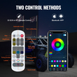 VEVOR LED Whip Light 2PCS 3FT RGB φως κεραίας με εφαρμογή Flag Remote ATV UTV RZR