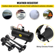 Νέο Quad 4 Train Air Horn Kit Semi Truck Boat με συμπιεστή 150 PSI 12V 3 λίτρα