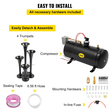 Νέο Quad 4 Train Air Horn Kit Semi Truck Boat με συμπιεστή 150 PSI 12V 3 λίτρα