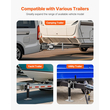 VEVOR Trailer Jack Bolt-on Trailer Tongue Jack 2000 lbs Dynamic Load 10&quot; Travel