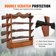 VEVOR Gun Rack 4-Slot Ξύλινη ράφι όπλων επίτοιχη βάση οθόνης όπλων που χωρά 4 τουφέκια