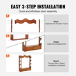 VEVOR Gun Rack 4-Slot Ξύλινη ράφι όπλων επίτοιχη βάση οθόνης όπλων που χωρά 4 τουφέκια
