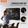 Whiteboard VEVOR Magnetic Glass, Dry Erase Board 36&quot;x24&quot;, Επιτοίχια Μεγάλη Λευκή Γυάλινη Πίνακας χωρίς πλαίσιο, με Δίσκο μαρκαδόρου, Γόμα και 2 Μαρκαδόρους, Μαύρο