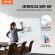 Λευκός πίνακας VEVOR Magnetic Glass, Dry Erase Board 72&quot;x36&quot;, Μεγάλη Λευκή Γυάλινη Πίνακας τοίχου χωρίς πλαίσιο, με δίσκο μαρκαδόρου, γόμα και 2 μαρκαδόρους, λευκό