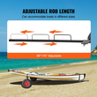 VEVOR Boat Trailer Dolly, 420lbs Load Capacity, Carbon Steel Trailer Mover με ρυθμιζόμενο μήκος 96&#039;&#039;-116&#039;&#039;, πνευματικά ελαστικά 16&#039;&#039; &amp; αντιολισθητικό στήριγμα στήριξης, για κινούμενο καγιάκ μηχανοκίνητο σκάφος ψαρέματος