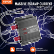 VEVOR Έξυπνος απομονωτής διπλής μπαταρίας 12V/24V 250 Amp Voltage Sensitive Realy LCD