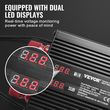 VEVOR Έξυπνος απομονωτής διπλής μπαταρίας 12V/24V 250 Amp Voltage Sensitive Realy LCD