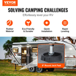 Τακάκια ισοπέδωσης VEVOR RV, στρογγυλά πόδια προσγείωσης 9 ιντσών, σταθεροποιητές γρύλου με μόνιμη σύνδεση, μαξιλαράκια από καουτσούκ, χωρητικότητα 5000 λίβρες ανά γρύλο RV, 5ος τροχοί, ρυμουλκούμενα ταξιδιού, τροχόσπιτα κατηγορίας A/C (4-συσκευασία)