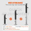 VEVOR Trailer Jack, Trailer Tongue Jack Welding-on Weight Capacity 8000 lb, Trailer Jack Stand με λαβή για ανύψωση RV Trailer, Horse Trailer, Utility Trailer, Yacht Trailer