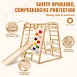 VEVOR Indoor Jungle Gym 7-in-1 Toddler Indoor Playground Wooden Climbing Toys M