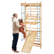 VEVOR Swedish Ladder Wall Gym 8 in 1 Ξύλινα παιχνίδια αναρρίχησης εσωτερικής παιδικής χαράς