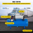 Αεροσυμπιεστής 150 PSI DC 12V με ρεζερβουάρ 6 λίτρων για ελαστικά τροχόσπιτου Train Horns