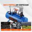 VEVOR 12V Air Compressor with Tank 1,6 Gallon/6 L, Train Horn Air Compressor, 120 psi Working Pressure Onboard Air Compressor System for Train Air Horns, Inflating ελαστικά, Air Stratters