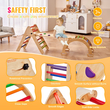 VEVOR Pikler Triangle Set 5in1 Montessori Climbing Toys for Toddlers M Colorful