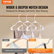 VEVOR Plastic Hangers 50 Pack Λευκές αντιολισθητικές κρεμάστρες με τριγωνική δομή