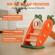 VEVOR Toddler Slide, Παιδική τσουλήθρα για νήπια ηλικίας 1-12 με αναρριχώμενες σκάλες και στεφάνι μπάσκετ, Εσωτερική εξωτερική τσουλήθρα για παιδιά με βάρος έως 40 κιλά, παιδική χαρά με υπερυψωμένη κουπαστή, αντιολισθητική λωρίδα