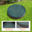 VEVOR Sandbox με κάλυμμα Στρογγυλό Sand Box HDPE Sand Pit Outdoor Backyard Ηλικίες 3-12