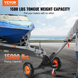 Ρυθμιζόμενο τρέιλερ VEVOR Dolly, χωρητικότητα 1500 λίβρες Tongue Weight, 2 σε 1 Μετακίνηση ρυμουλκούμενου με ρυθμιζόμενο ύψος 23,6&#039;&#039;-35,4&#039;&#039; &amp; μπάλα 2&#039;&#039;, πνευματικά ελαστικά 16&#039;&#039; &amp; Universal τροχός, για κινούμενο τρέιλερ RV αυτοκινήτου