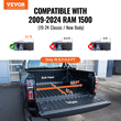 VEVOR Tri-Fold Tonneau Cover Truck Bed Cover for 2009-2024 Ram 1500 LED Light