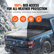 VEVOR Tri-Fold Tonneau Cover Truck Bed Cover for 2015-2024 Ford F-150 LED Light