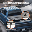 VEVOR Tri-Fold Tonneau Cover Truck Bed Cover for 2015-2024 Ford F-150 LED Light