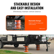 VEVOR Trailer Jack Block, 2000 lbs Χωρητικότητα ανά μπλοκ ισοπέδωσης RV, Μπλοκ σταθεροποιητή τροχόσπιτου από πολυπροπυλένιο υψηλής ποιότητας, αξεσουάρ ταξιδιού RV Χρήση για οποιοδήποτε γρύλο, στύλο, πόδι, 5η ρόδα, 2-συσκευασία