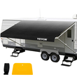 VEVOR RV Awning Fabric RV Camper Trailer Replacement Fabric 18 ft Charcoal Fade