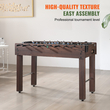 Τραπέζι VEVOR Foosball, Τραπέζι Foosball 48 ιντσών κανονικού μεγέθους, Εσωτερικό τραπέζι πλήρους μεγέθους για σπίτι, οικογένεια και αίθουσα παιχνιδιών, σετ τραπέζι ποδοσφαίρου με ποδόσφαιρο, περιλαμβάνει 2 μπάλες και 2 ποτηροθήκες