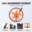 VEVOR Measuring Wheel 317mm Road Runner Distance Telescoping Hand with/ Back Bag
