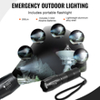 VEVOR Camping Hatchet Machete Σετ Μαχαιριών Θήκη Κυνηγετικό Μαχαίρι Φακός Paracord