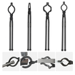 VEVOR Blacksmith Tongs, 18” 4 ΤΕΜ, V-Bit Bolt Tongs, Wolf Jaw Tongs, Z V-Bit Tongs and Gripping Tongs, Carbon Steel Forge Tongs με Α3 Ατσάλινα πριτσίνια, για αρχάριους και έμπειρους σιδηρουργούς, λεπίδες