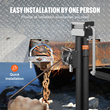 VEVOR Trailer Jack, Trailer Tongue Jack Welding-on Weight Capacity 5000 lb, Trailer Jack Stand με λαβή για ανύψωση RV Trailer, Horse Trailer, Utility Trailer, Yacht Trailer