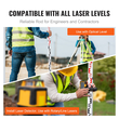 Ράβδος μέτρησης VEVOR 4M Metric Telescopic Grade Rod CM/MM με επίπεδο &amp; τσάντα φυσαλίδων