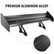 VEVOR Universal GT Wing Spoiler 135CM Ελαφρύ Αλουμίνιο Πίσω Αεροτομή Ρυθμιζόμενη Πτέρυγα Αγγελικής Διπλής σειράς Αγωνιστική Αεροτομή BGW Drift JDM Drift Μαύρη Universal Spoiler (53&quot; Διώροφη)